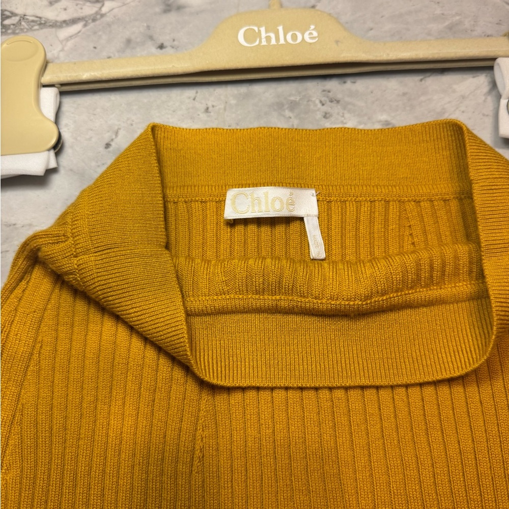 Chloe cashmere  Ribbed Knit Skirt - Picture 2 of 5